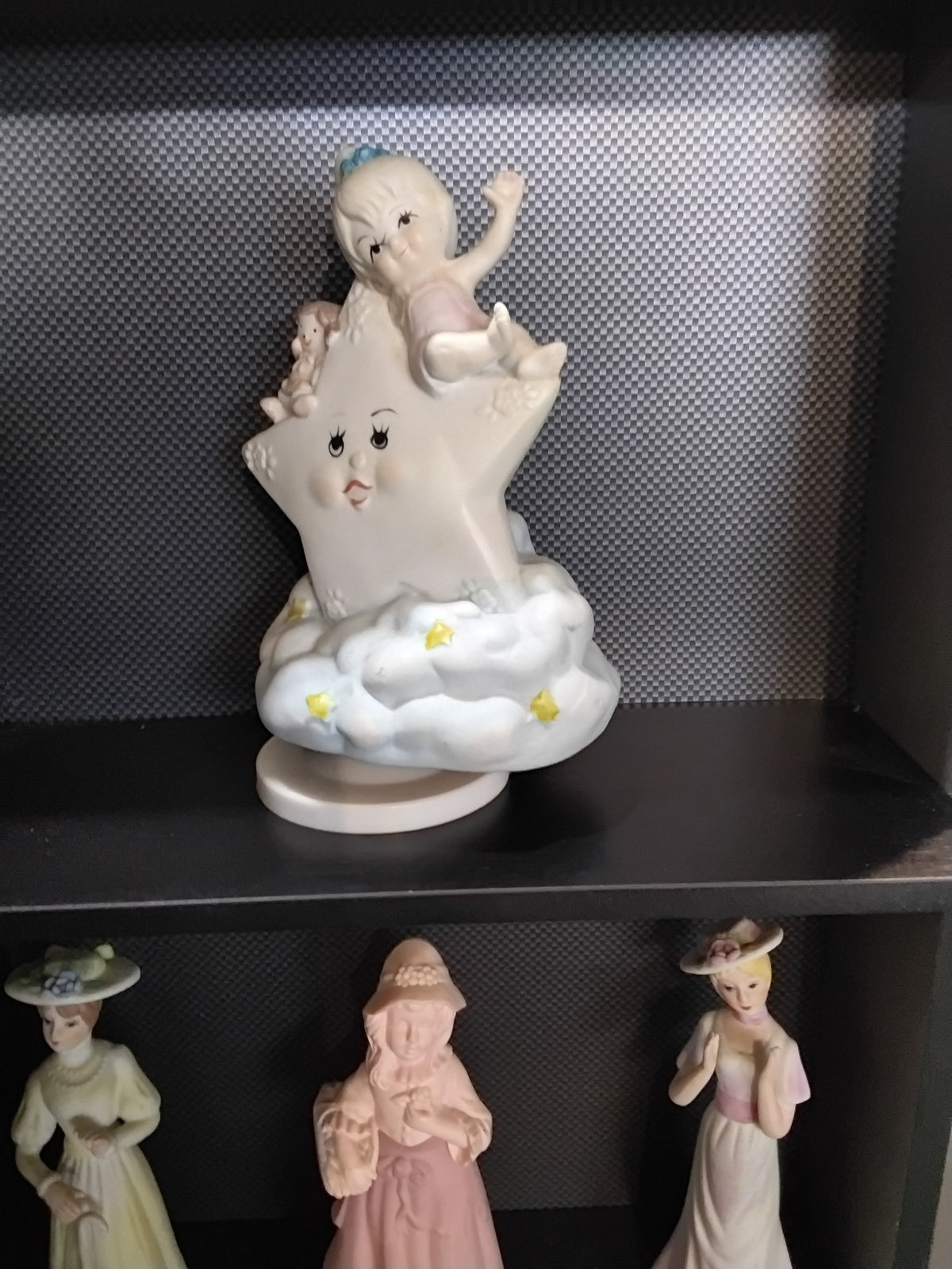 Vintage Baby on a Star Music Box