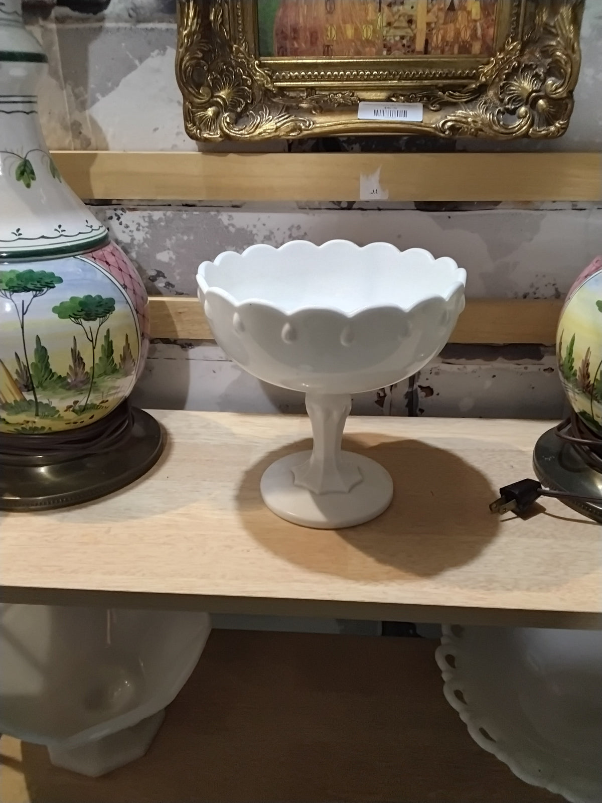 Vintage Indiana Glass Tear Drop Compote