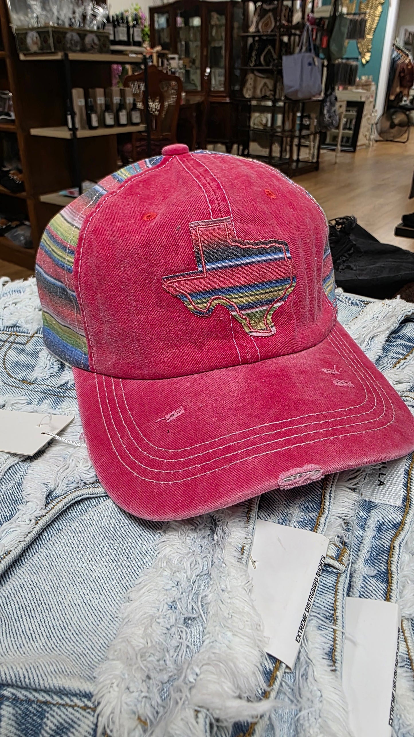 Texas Serape Embroidered Hat / Adjustable Cap