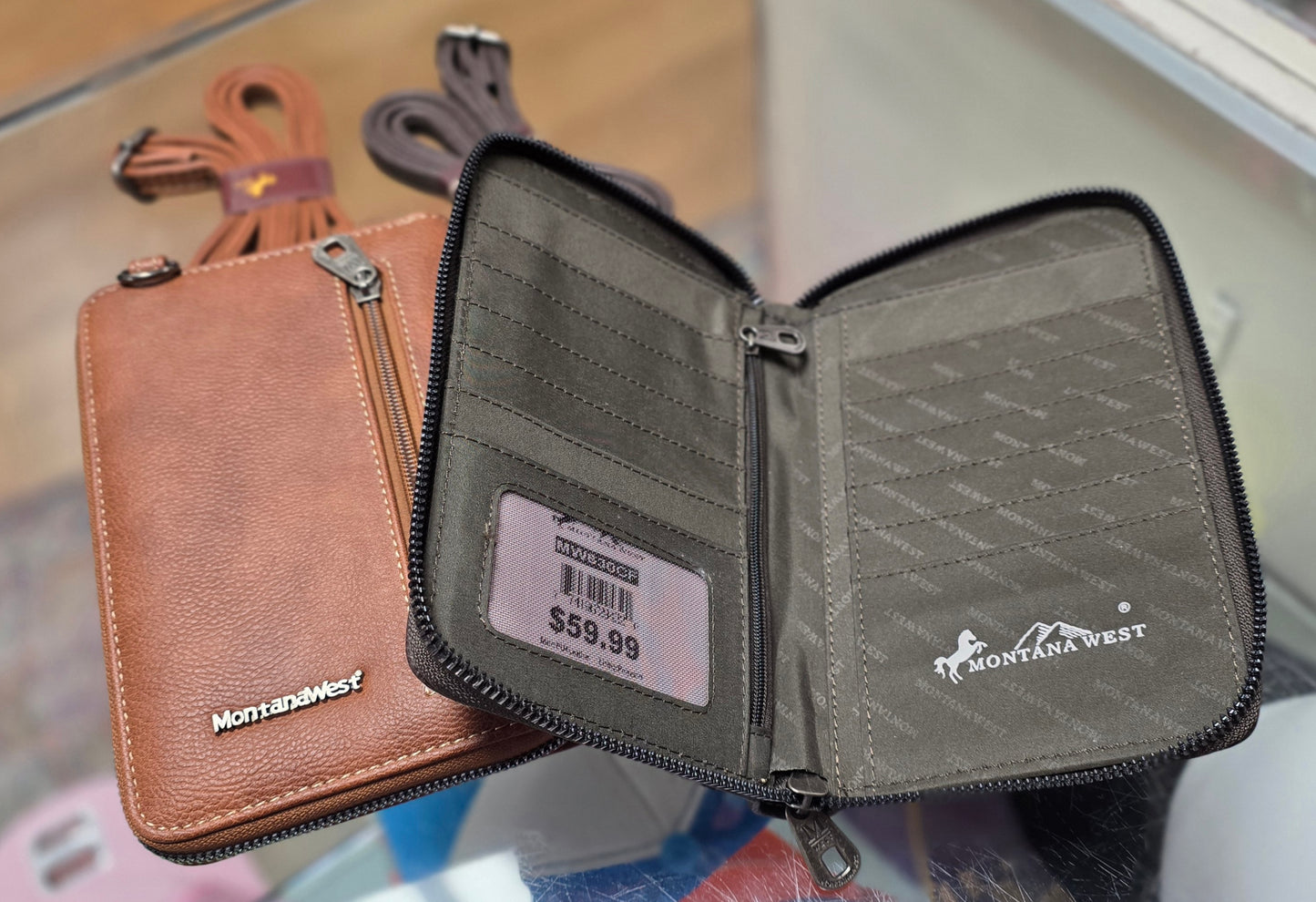 Montana West Hair-On Crossbody Phone Purse