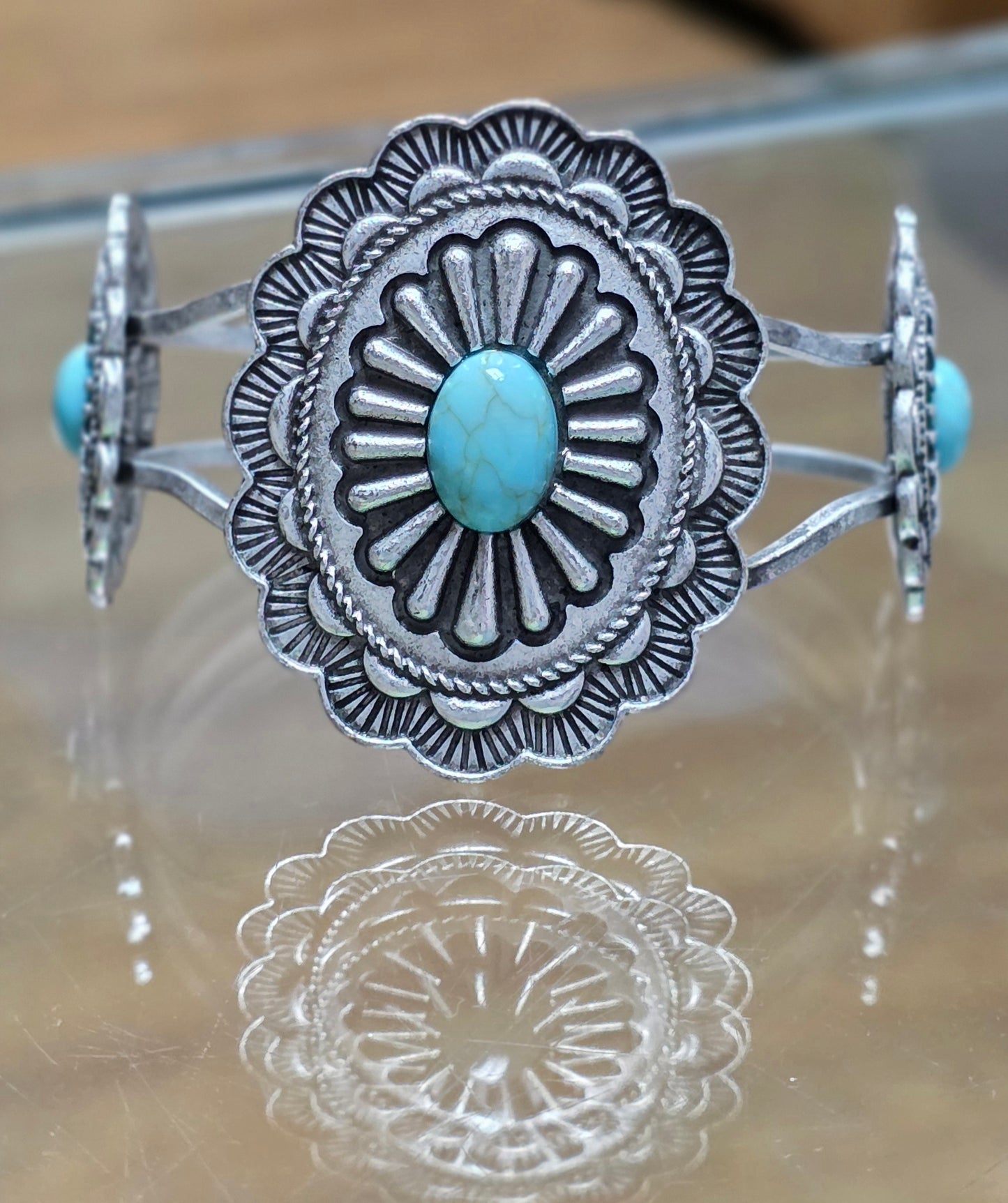 Large Silver Cuff Bracelet
