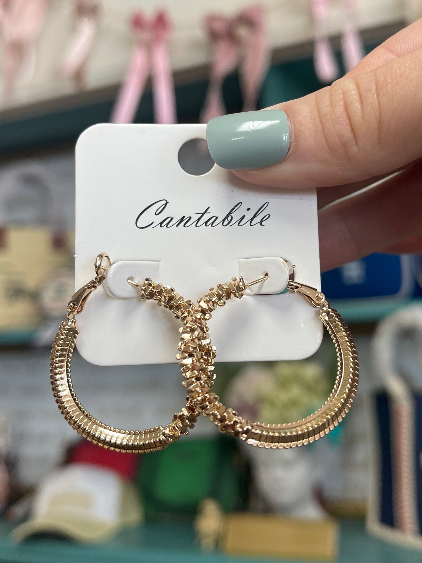 Business in the Front Party in the Back Gold Hoops