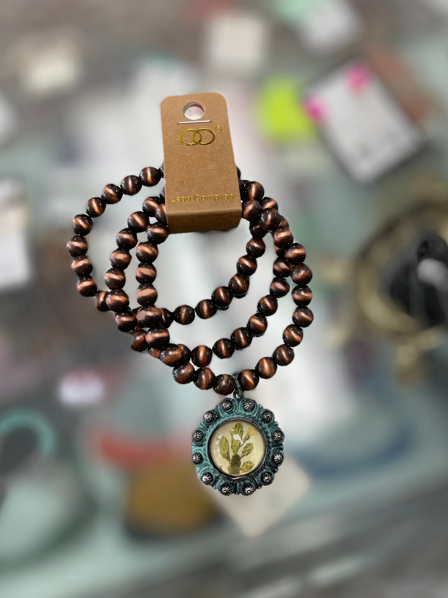 Cluster of Navajo Pearls With Pendent