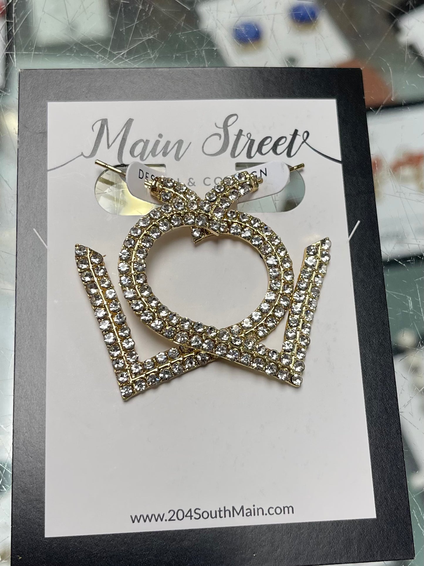 Heart Shaped Diamond Earrings