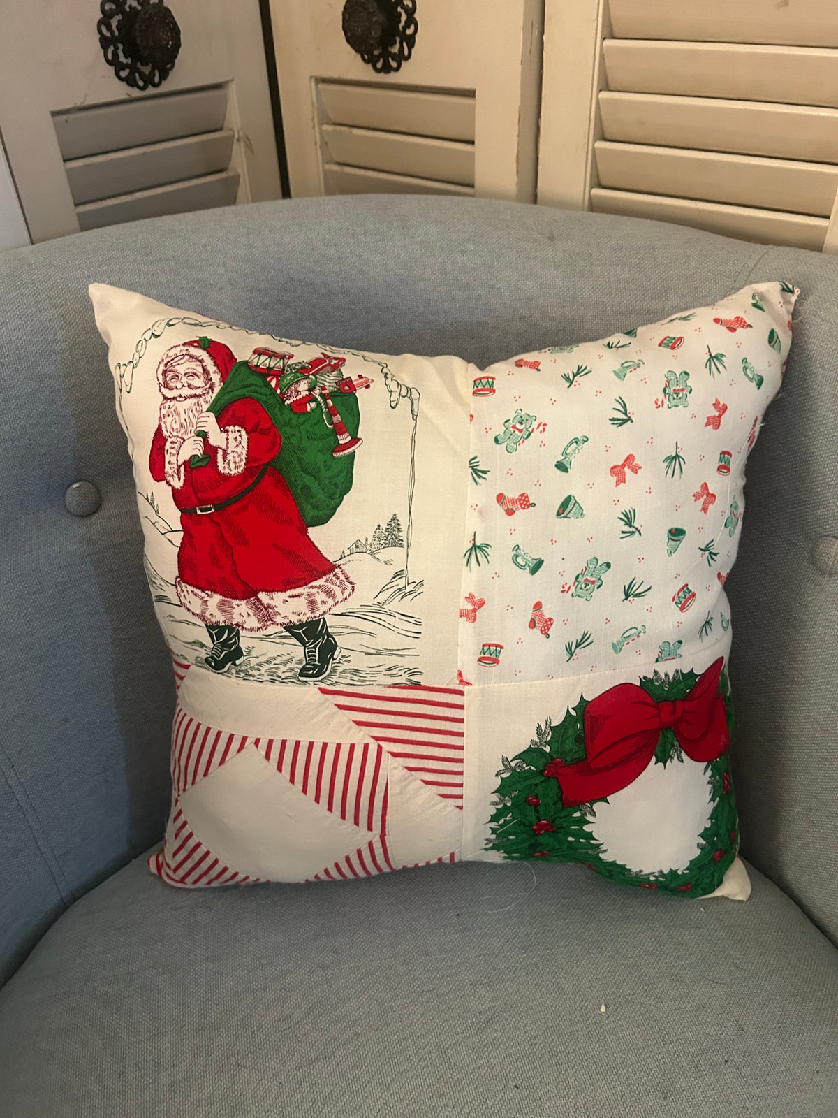 Vintage Quilted Pillow