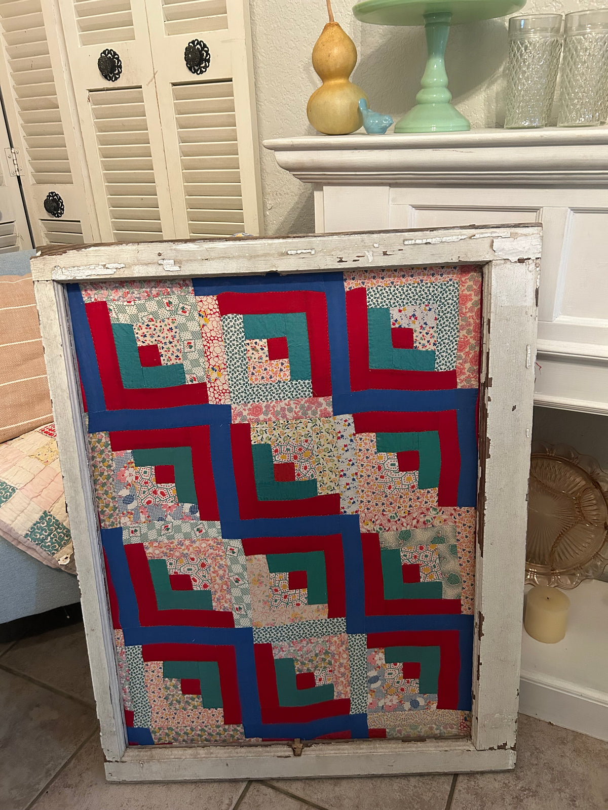 Framed Vintage Quilt