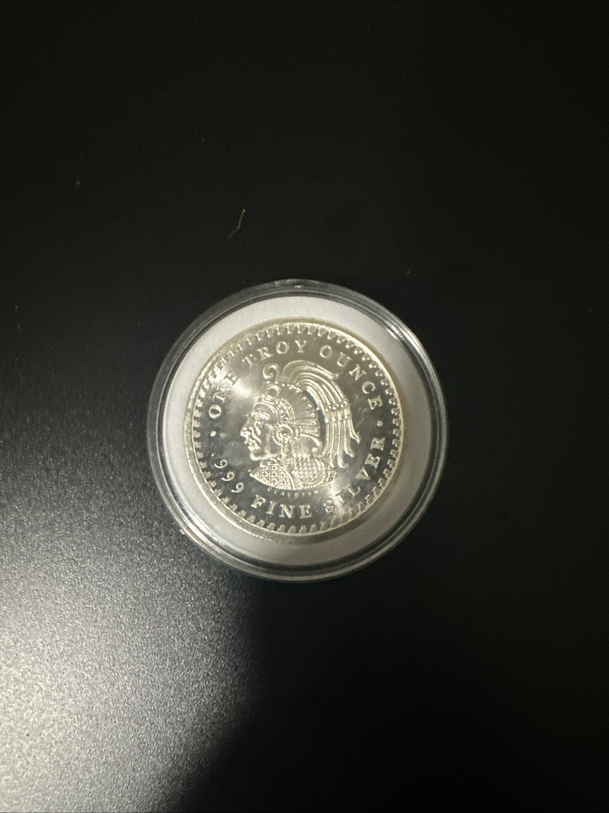 Aztec calendar 1oz silver round