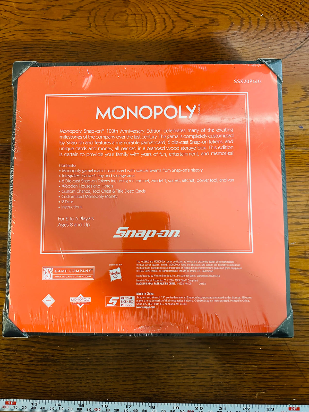 100th anniversary Snap on monopoly game ( sealed)