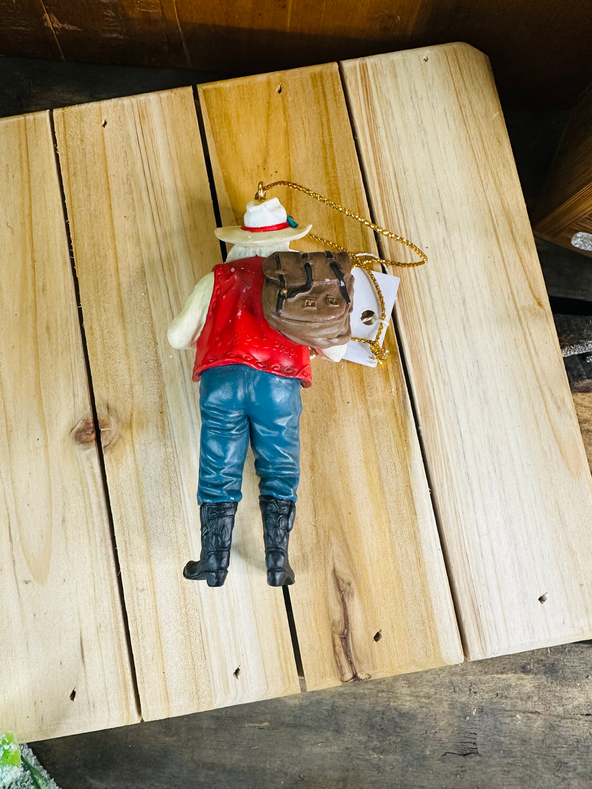 Cowboy Santa ornament C27