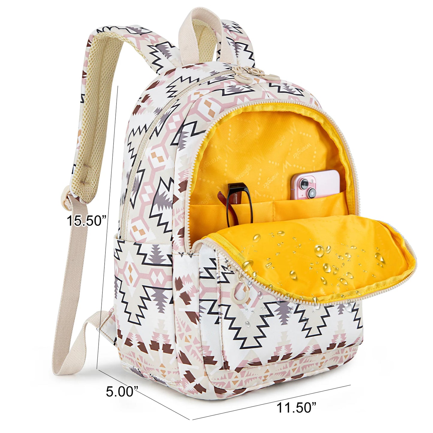 Wrangler Aztec Print Backpack - Tan