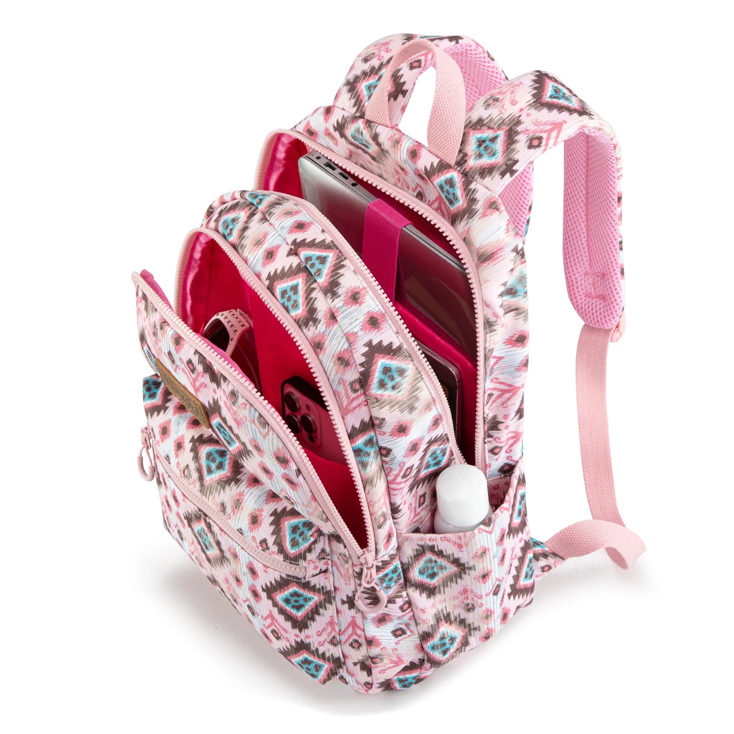 Wrangler Aztec Print Backpack -Pink