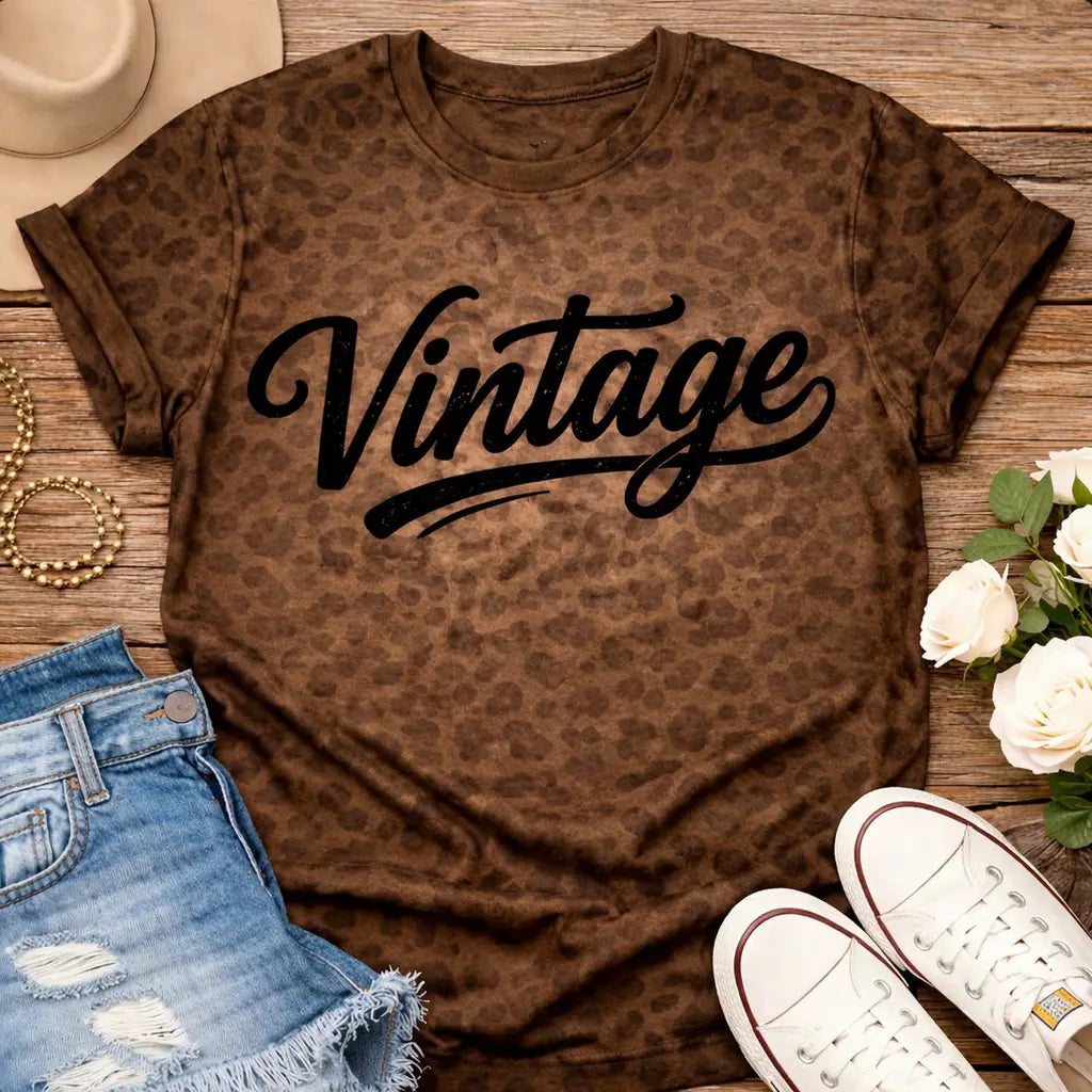 Vintage Leopard Print Tee