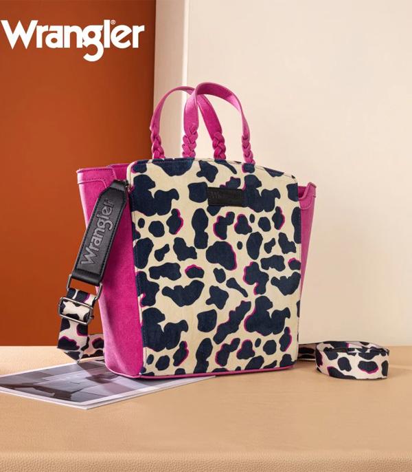 Wrangler Cow Print Concealed Carry Tote / Crossbody