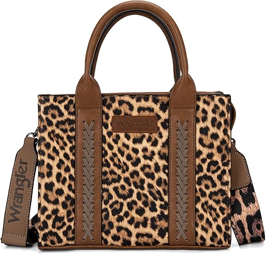 Wrangler Tote Bag Crossbody Zipper Shoulder Handbag Whipstitch