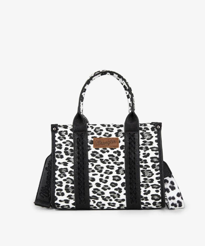 Wrangler Leopard Print Concealed Carry Tote Bag