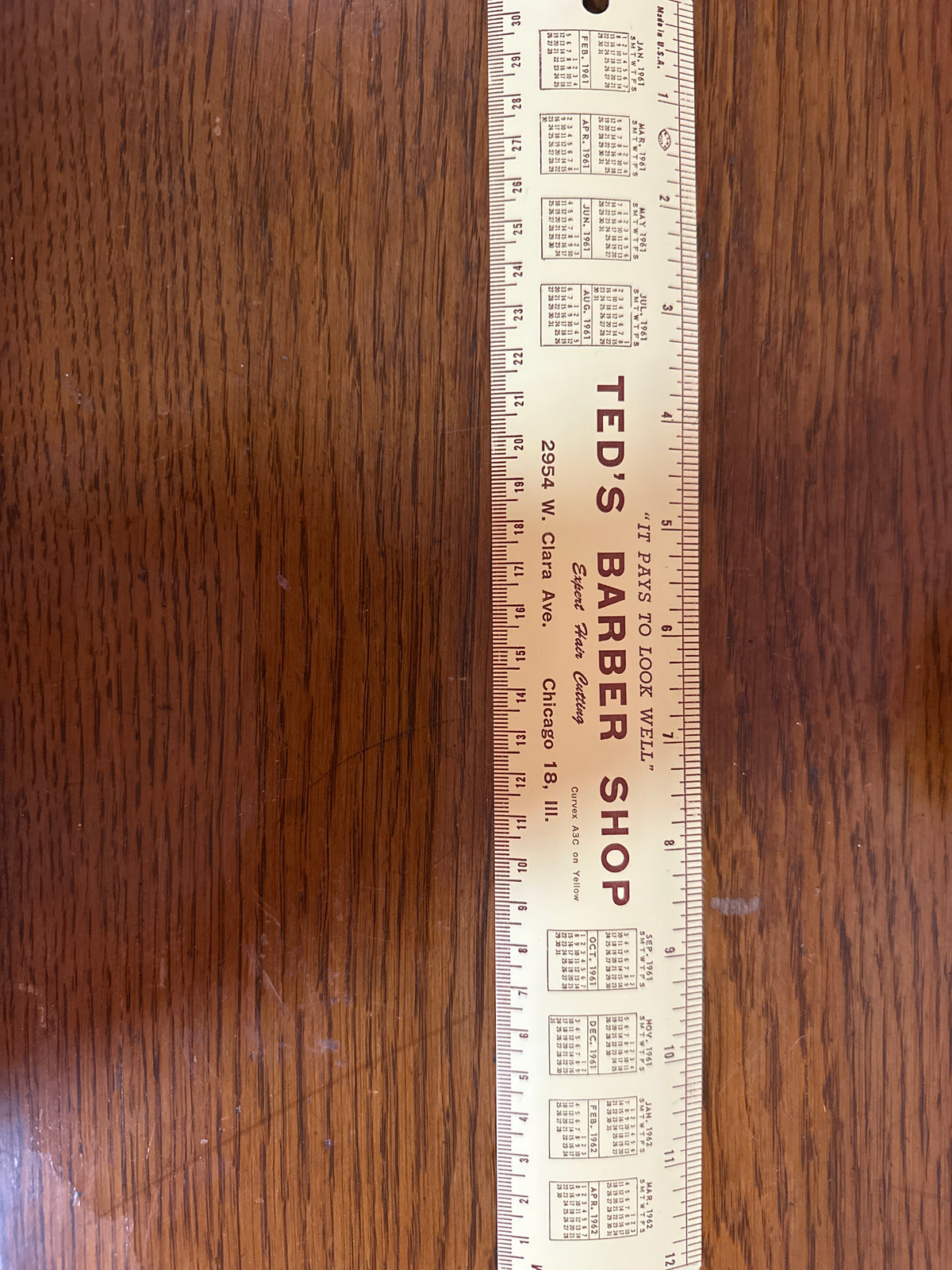 Barber vintage ruler