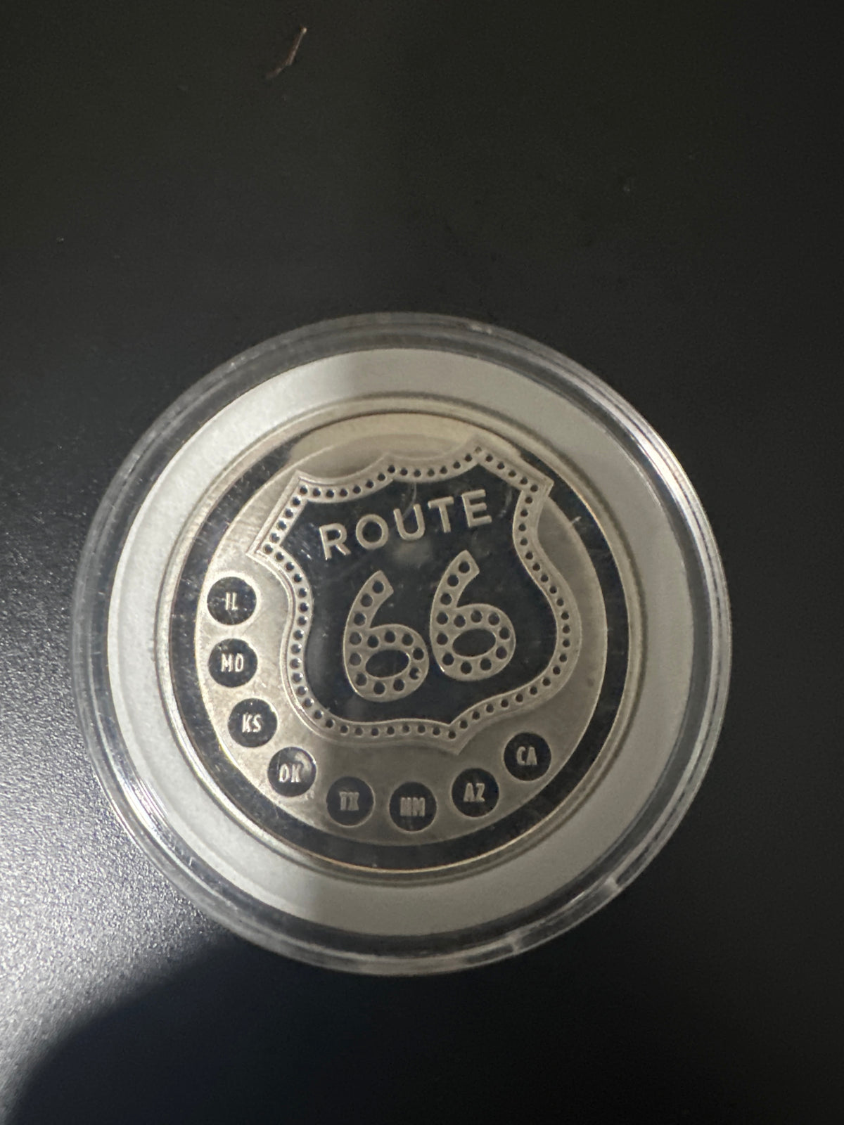 “Route 66” 1oz silver round