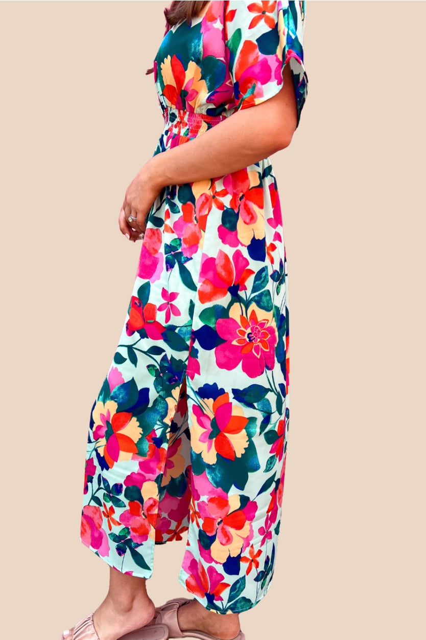 Ocean Mist Floral Dress
