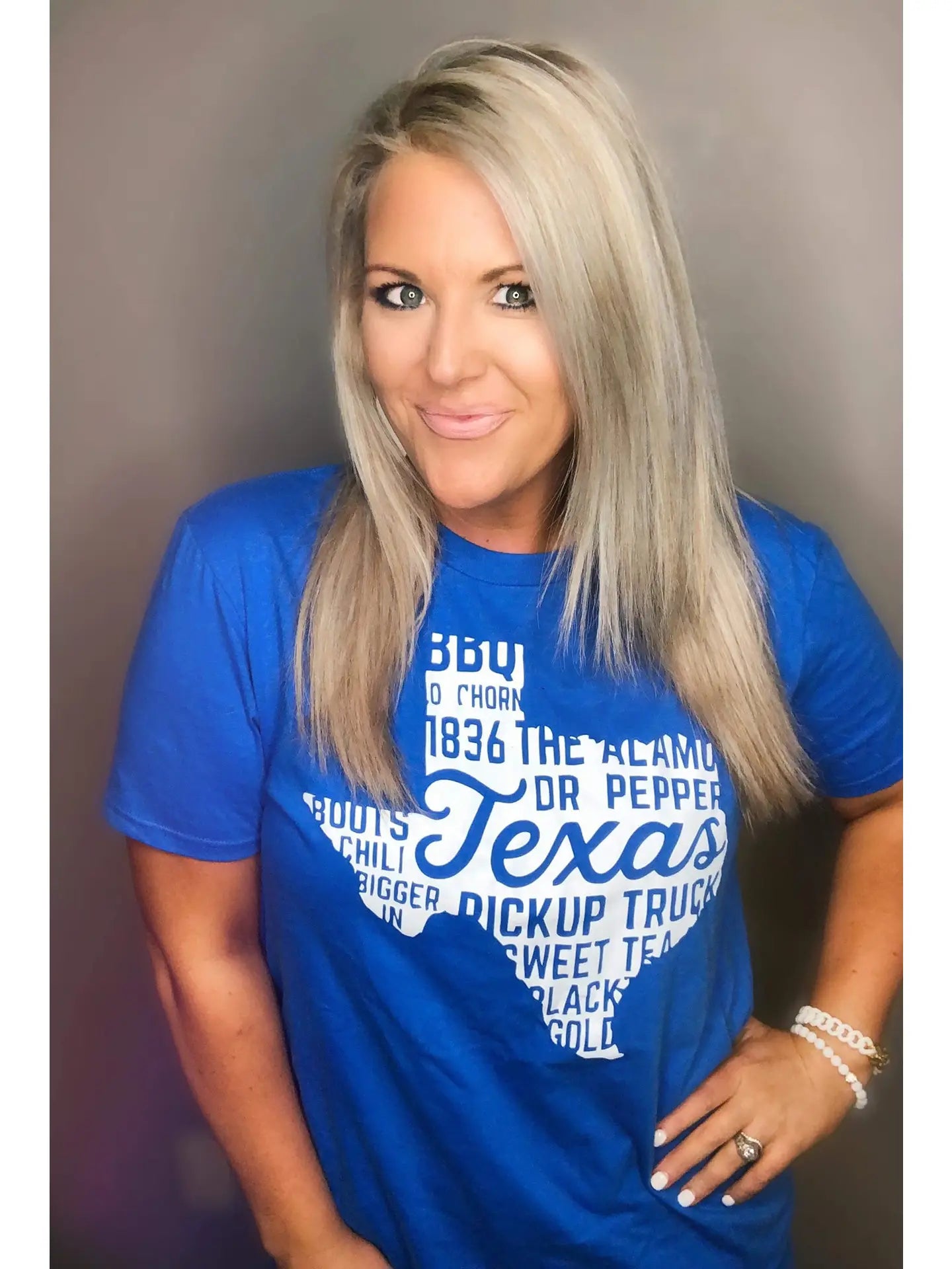 Texas Royal Blue Summer Graphic Tee