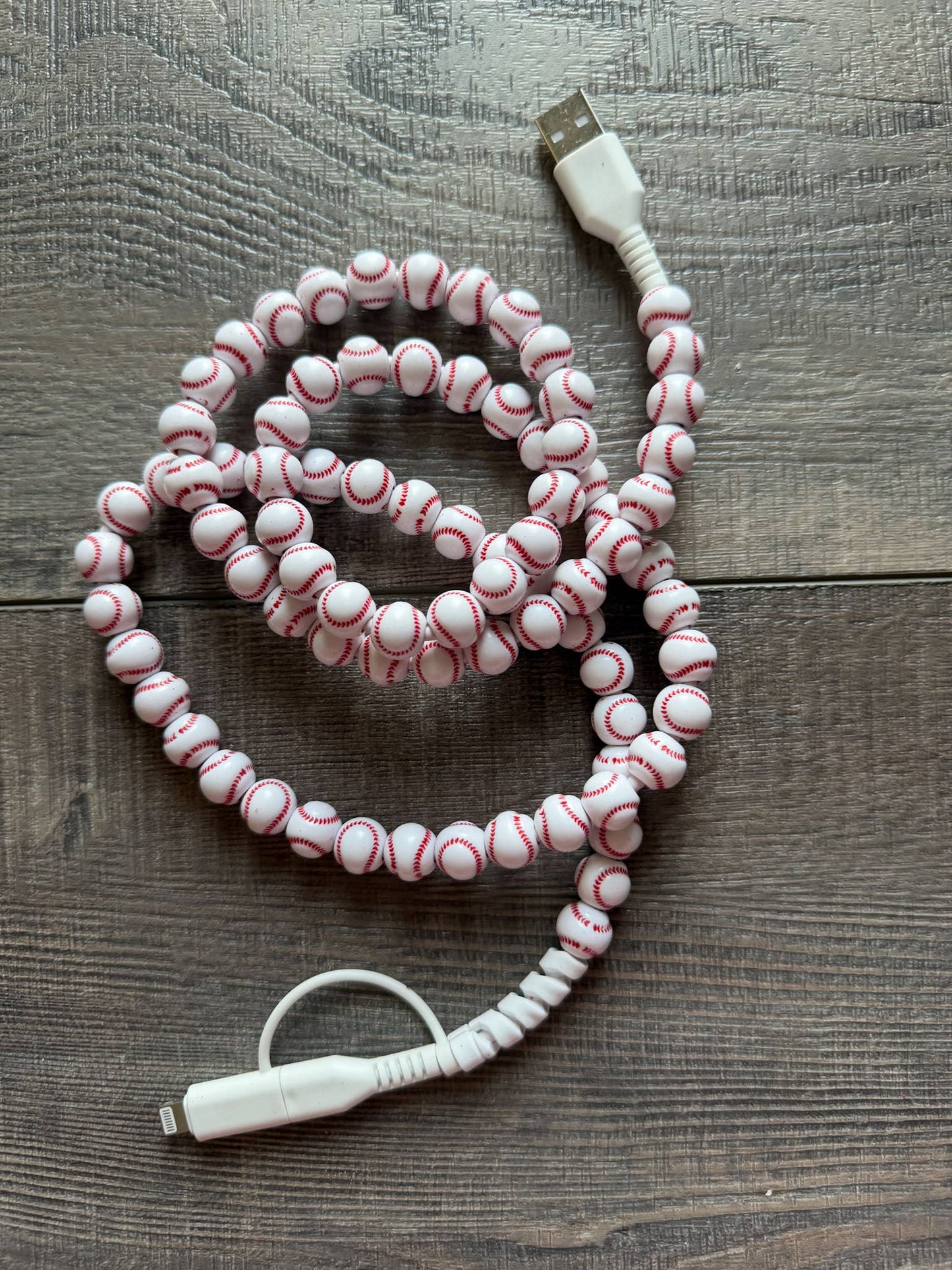 Sports Ball Phone Cord with Lightening and USB-C