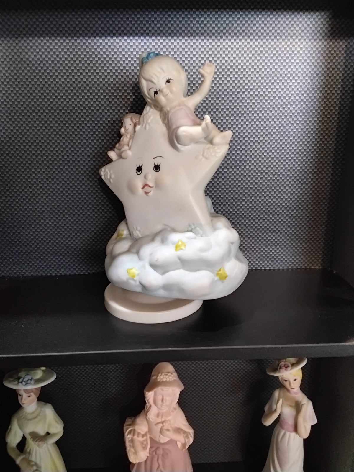 Vintage Baby on a Star Music Box