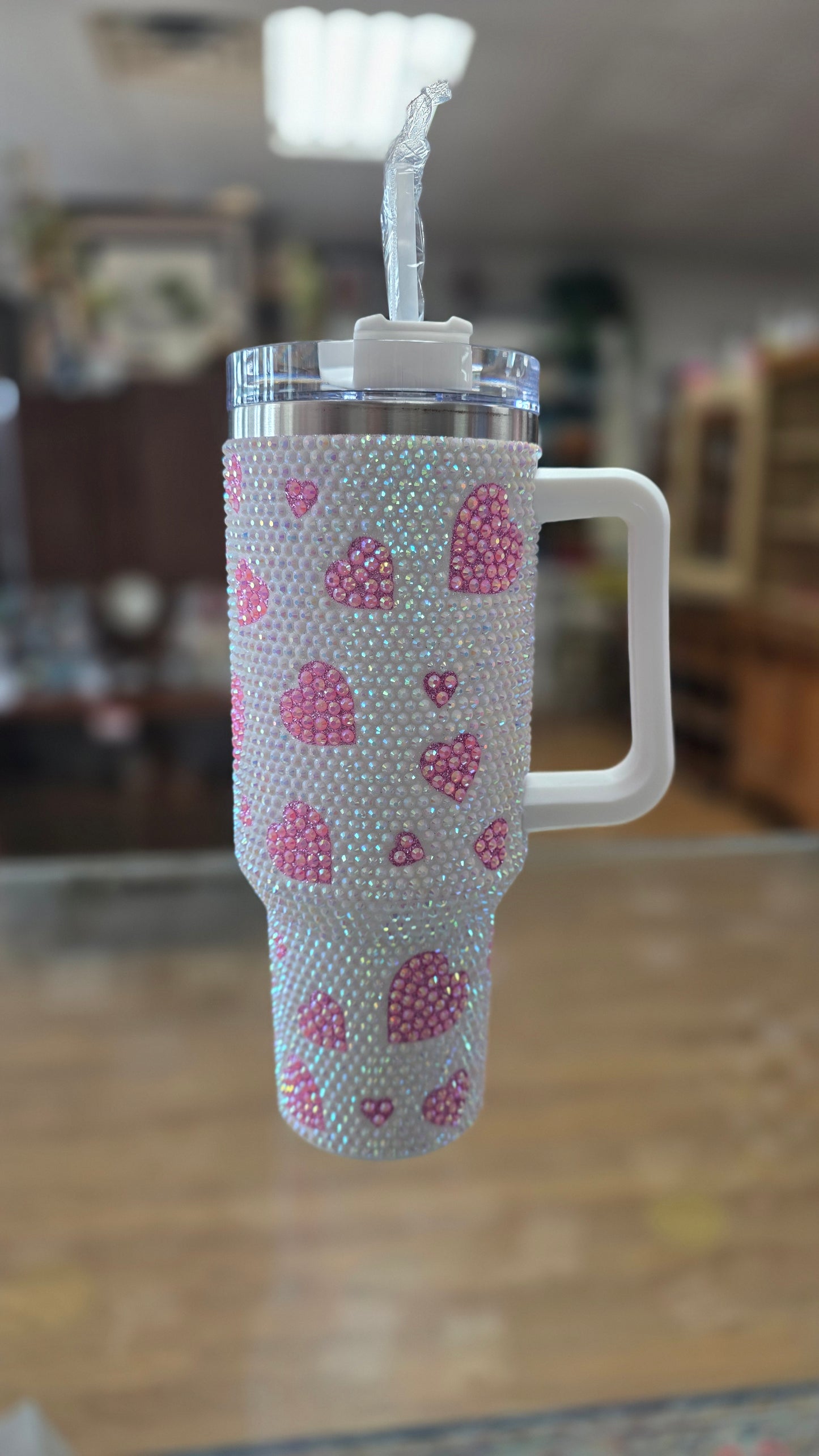 Bling Stanley Cup Dupe 40oz Tumbler