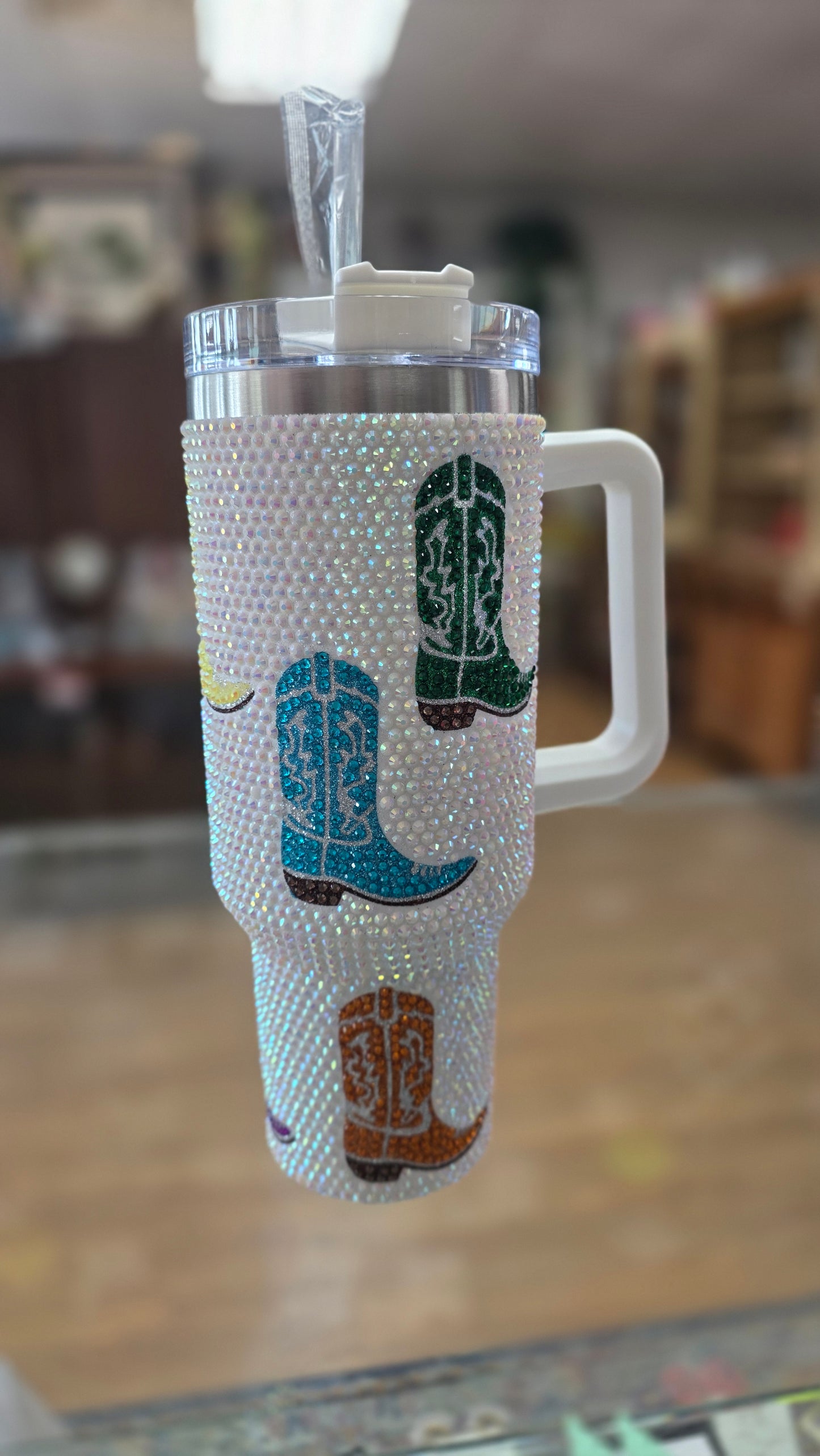 Bling Stanley Cup Dupe 40oz Tumbler