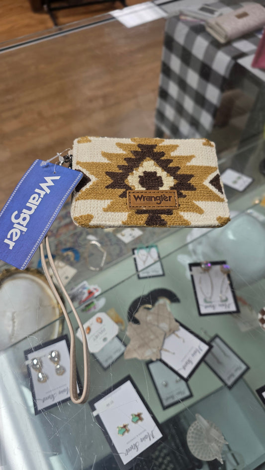 Wrangler Knitted Aztec Print Card Wallet