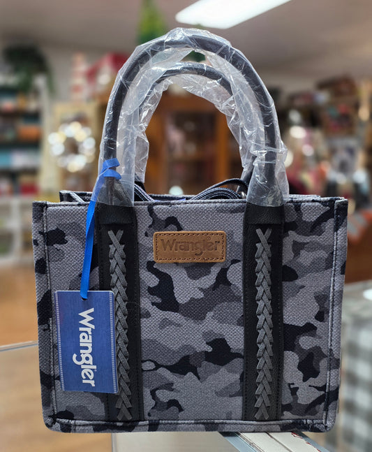 Wrangler Camo Print Canvas Tote / Crossbody
