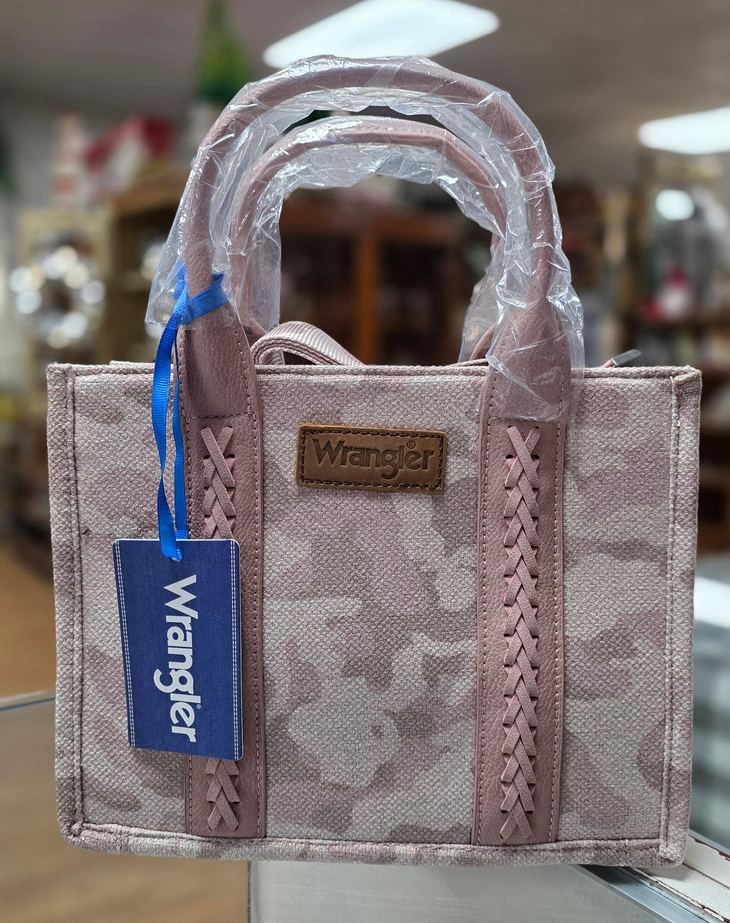 Wrangler Camo Print Canvas Tote / Crossbody