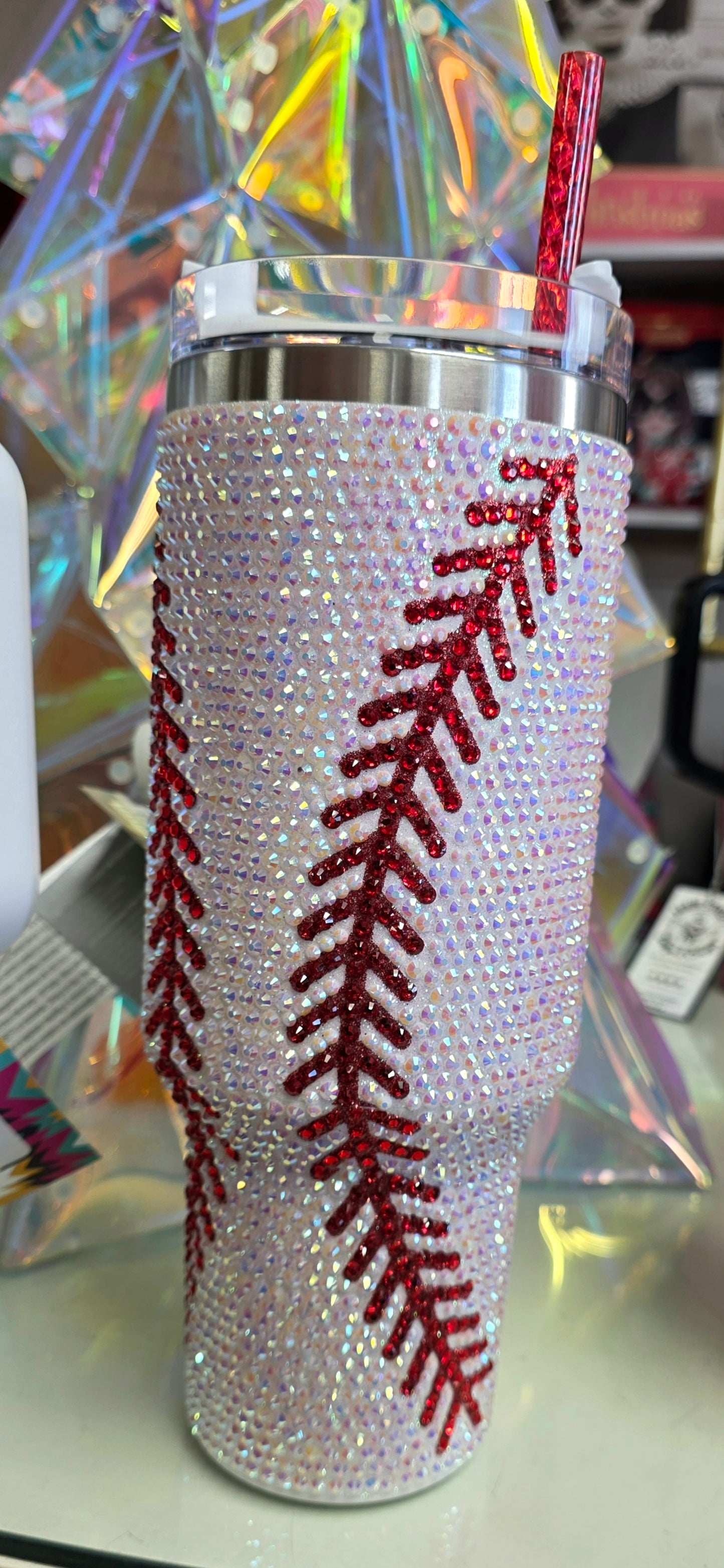 Bling Stanley Cup Dupe 40oz Tumbler