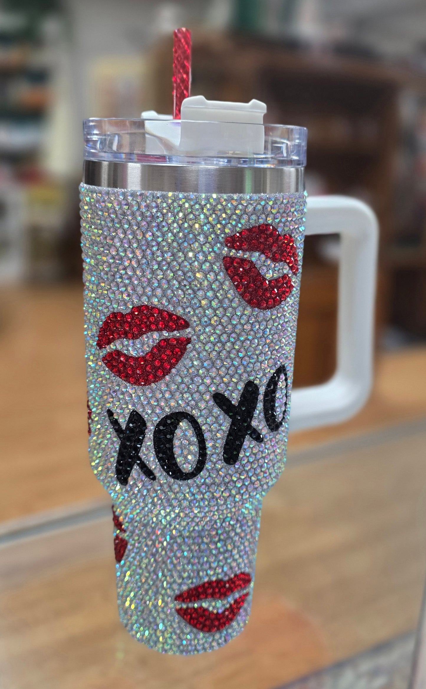 Bling Stanley Cup Dupe 40oz Tumbler