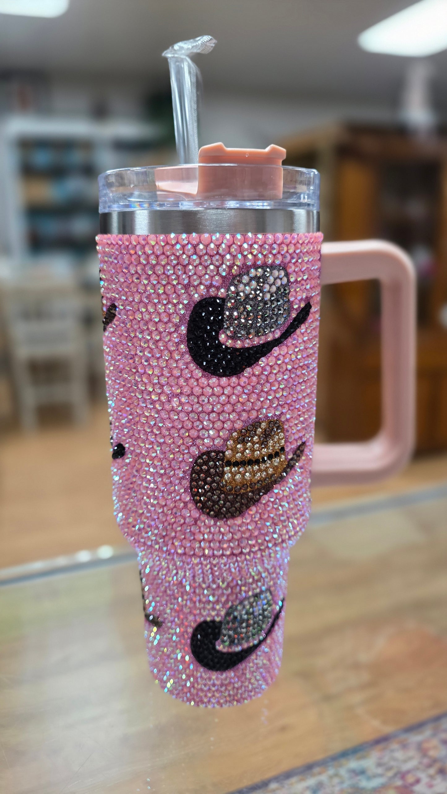 Bling Stanley Cup Dupe 40oz Tumbler