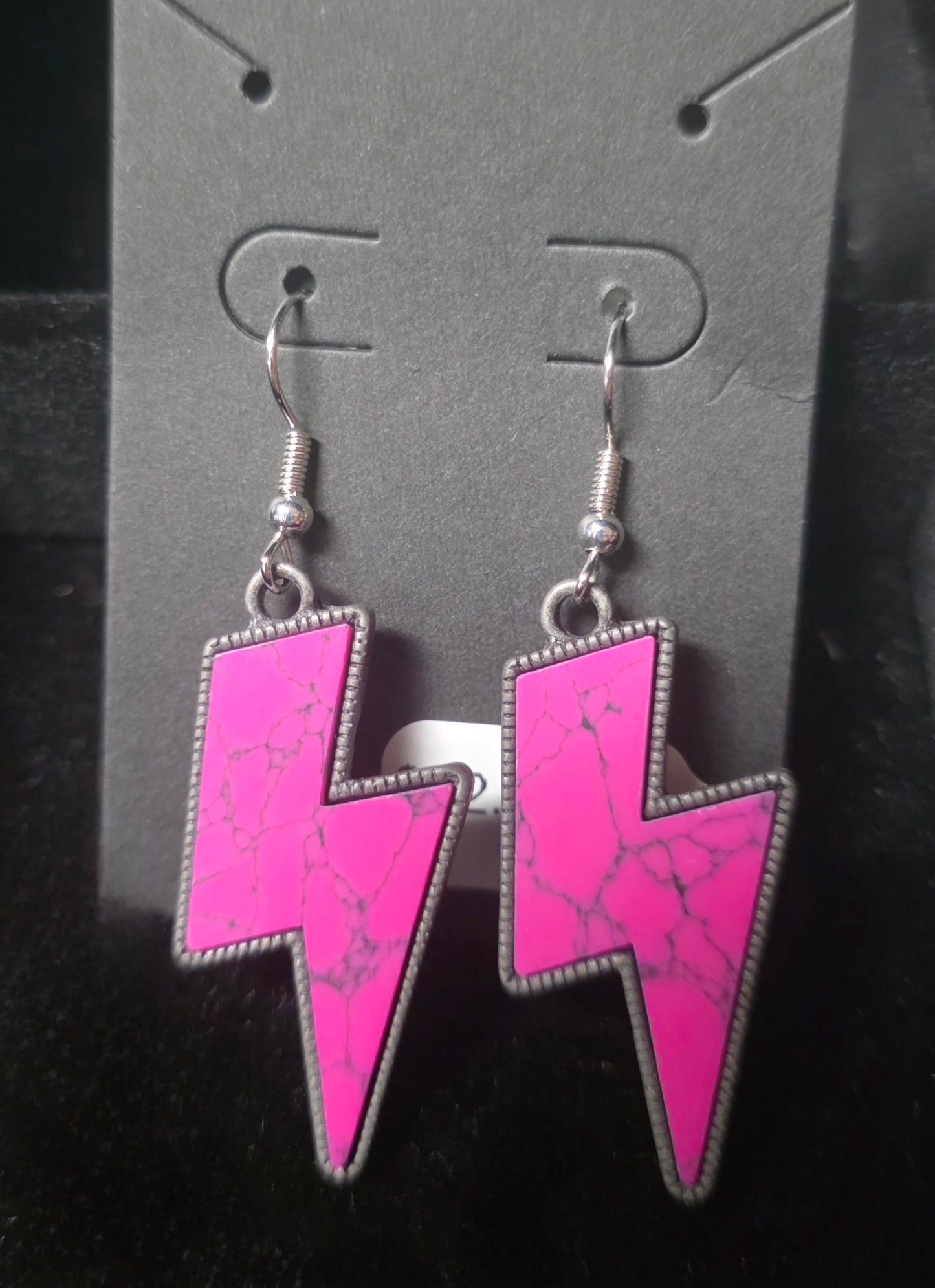 Dangle Lightning Bolt Earrings