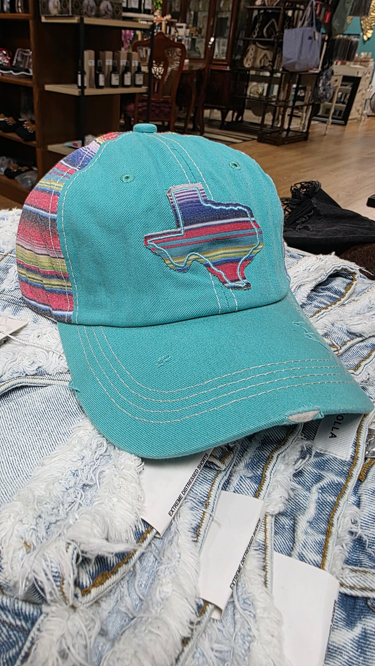 Texas Serape Embroidered Hat / Adjustable Cap