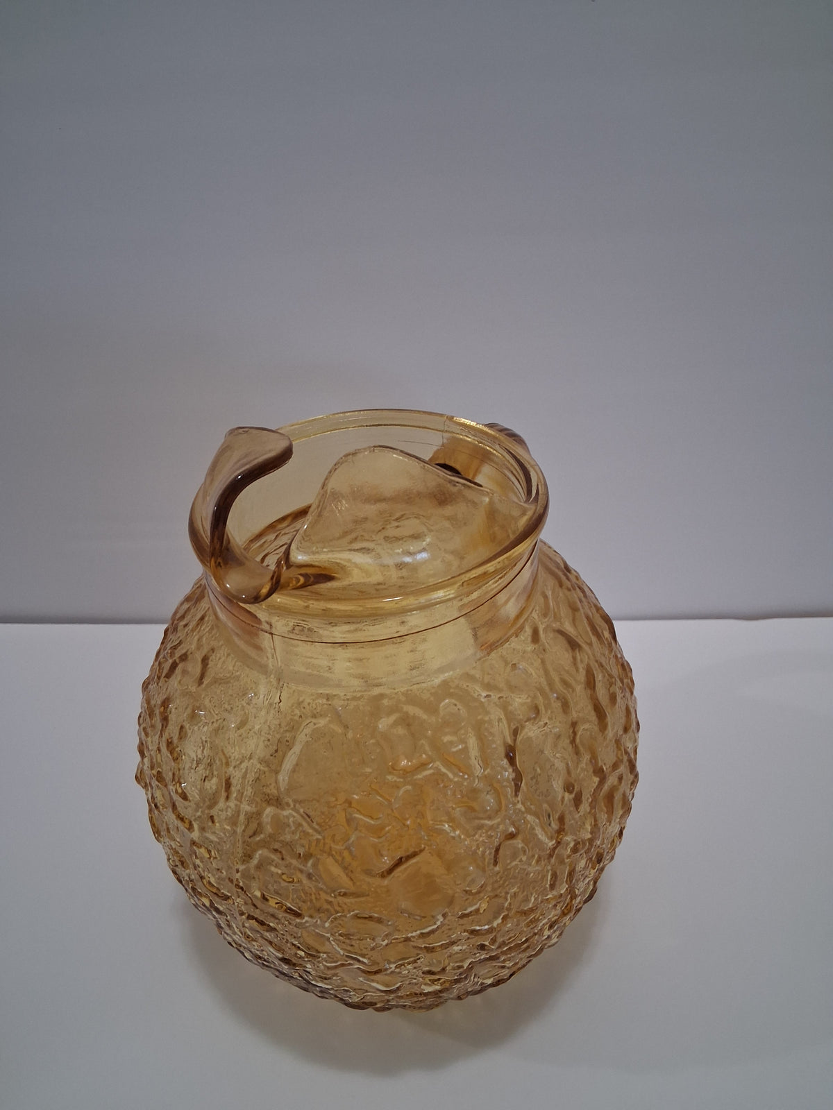 Vintage Milano honey gold pitcher