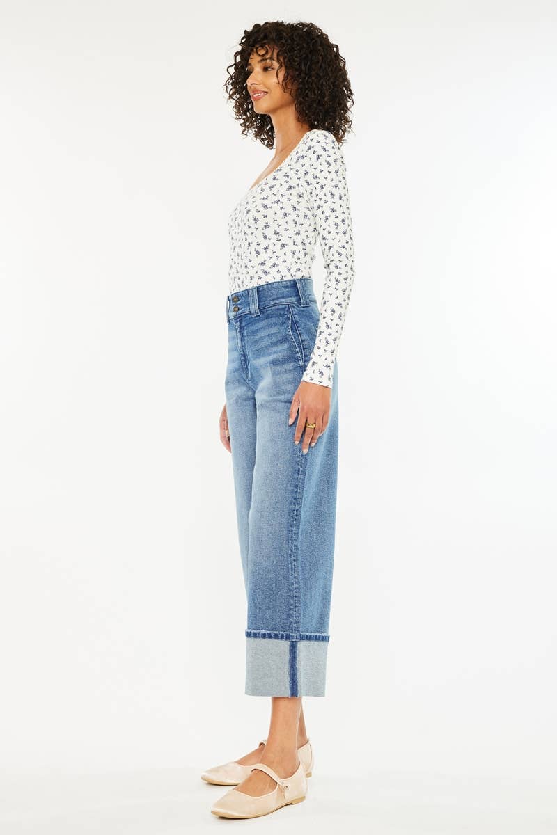 KanCan 90’S CROPPED WIDE JEANS KC5540D
