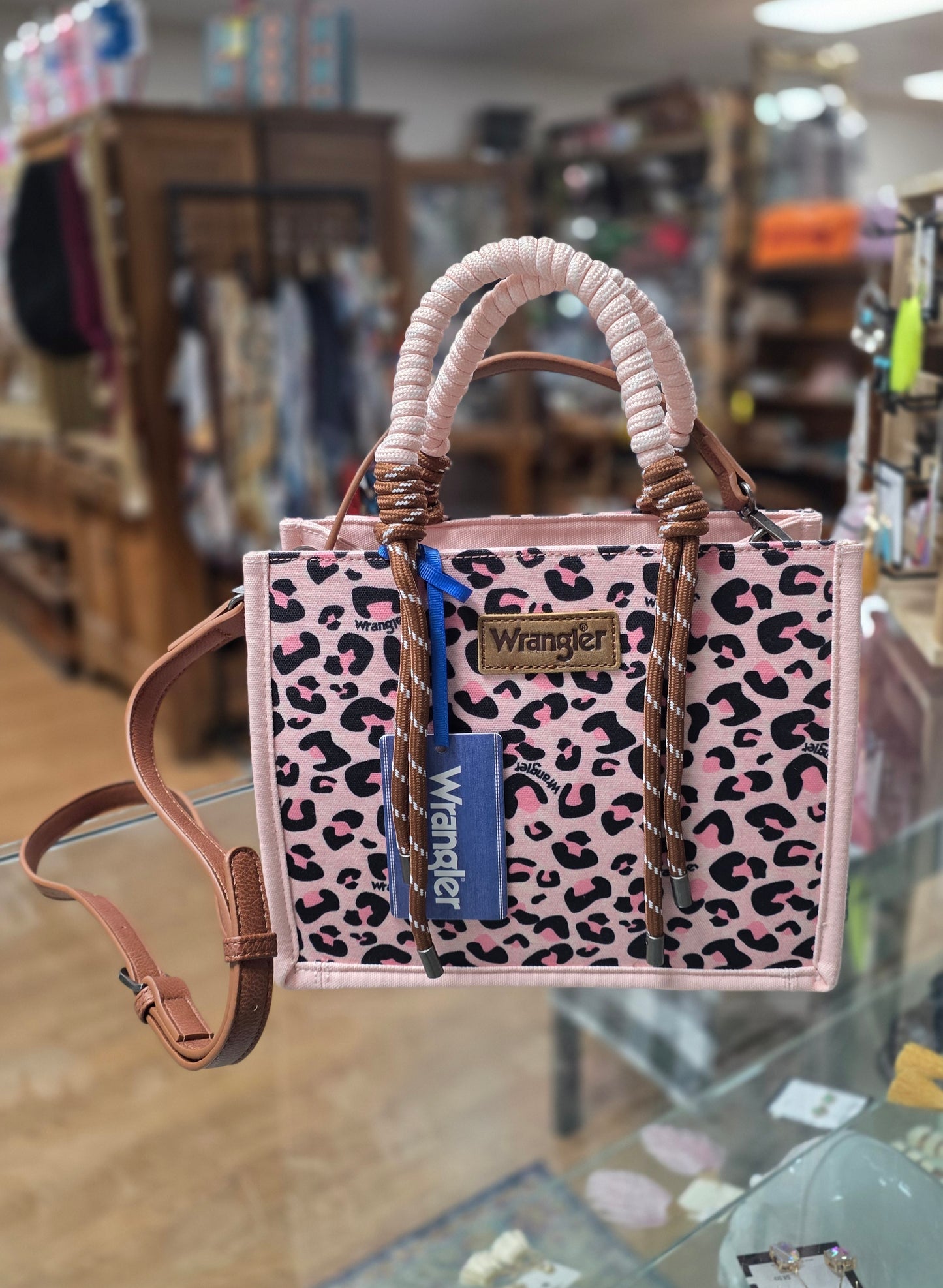 Wrangler Canvas Concealed Carry Rope Handle Tote Crossbody