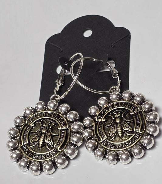 L'Abeille Silver..... Pendant Earrings