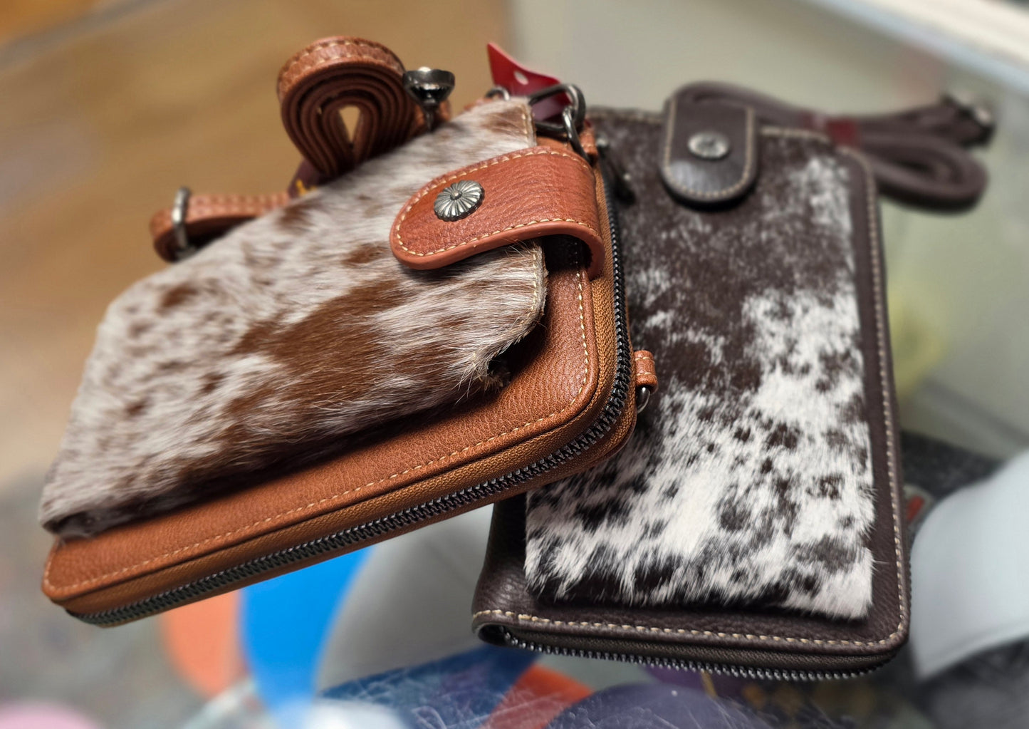 Montana West Hair-On Crossbody Phone Purse