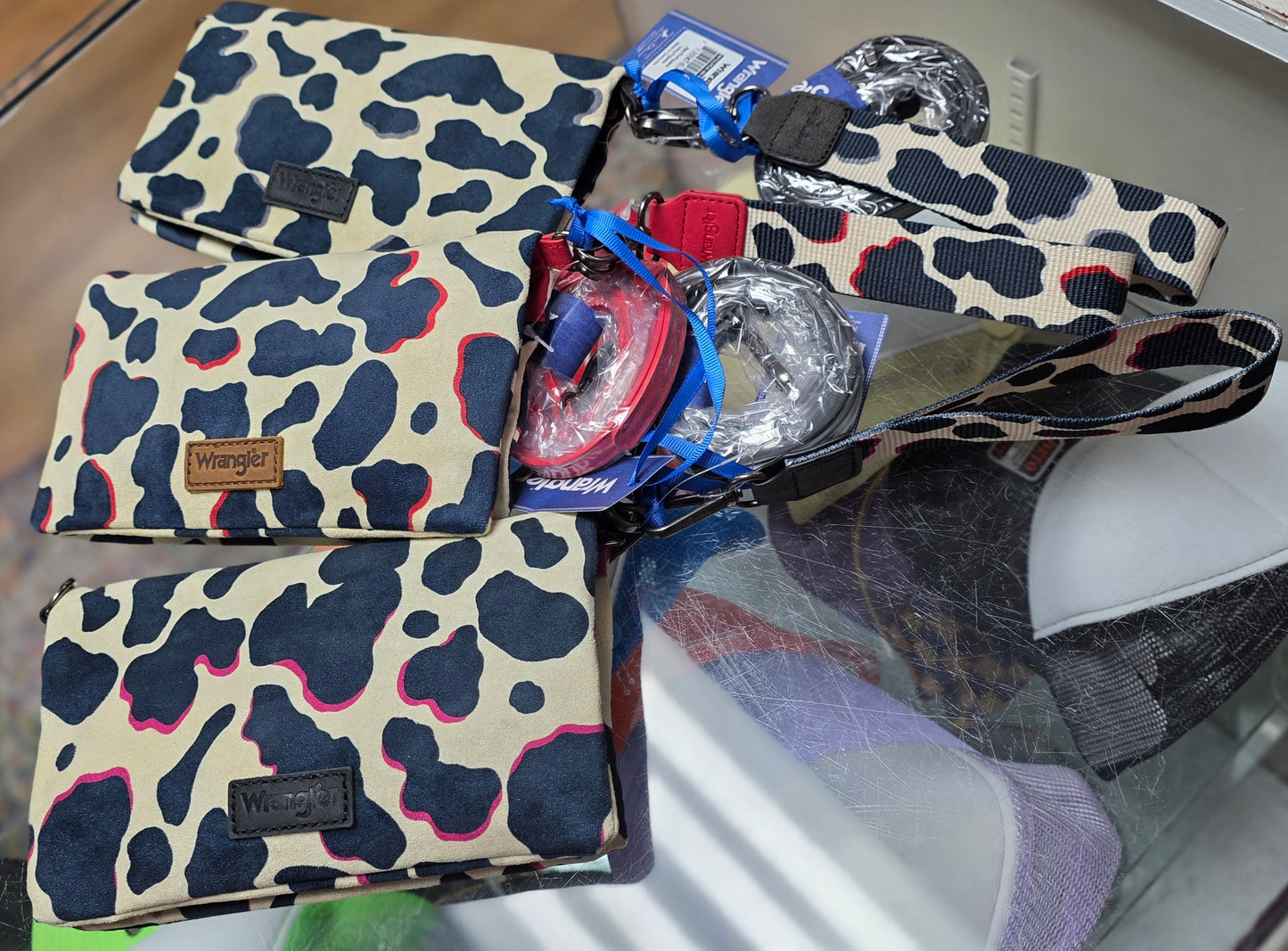 Wrangler Cow Print Soft Wallet / Wristlet / Crossbody