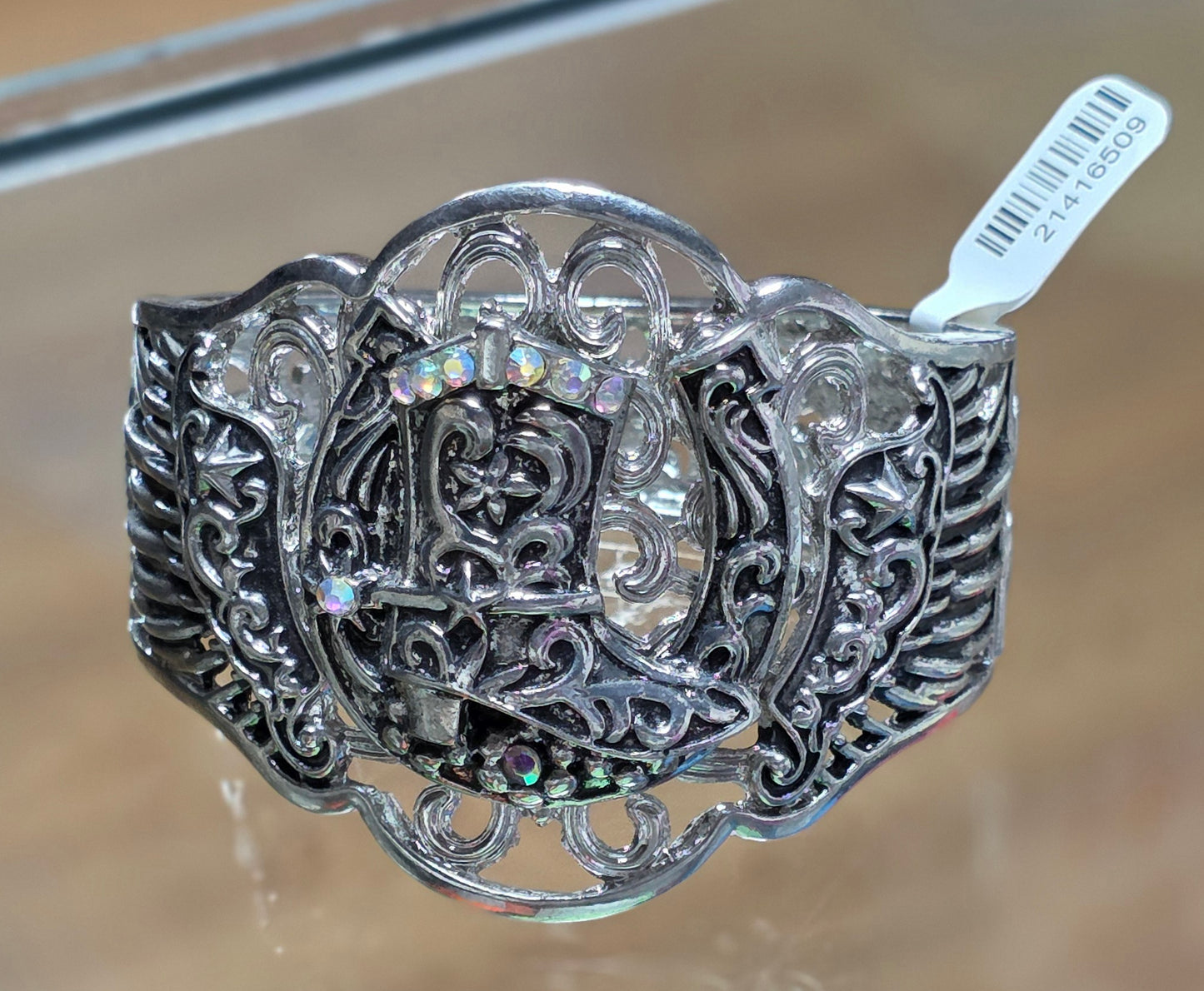 Large Silver Cuff Bracelet