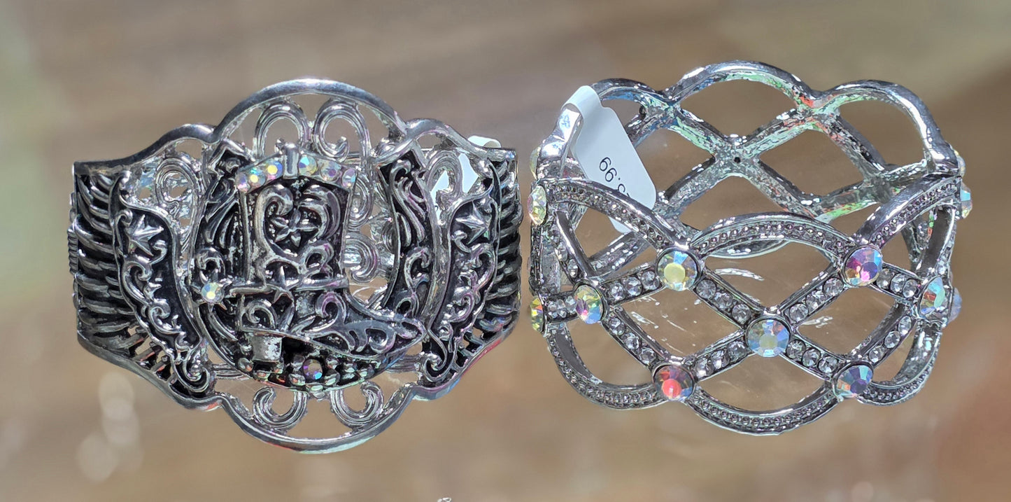Large Silver Cuff Bracelet