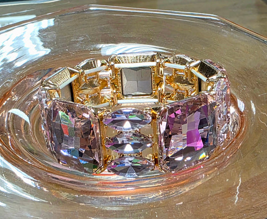 Large Crystal Stretch Bracelet