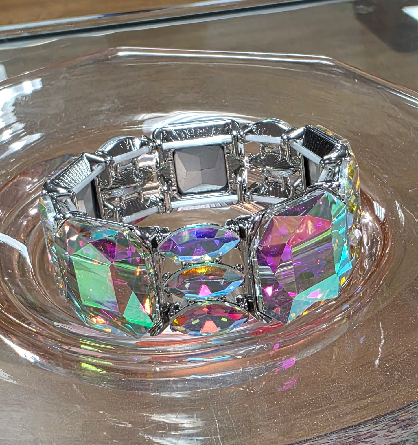 Large Crystal Stretch Bracelet