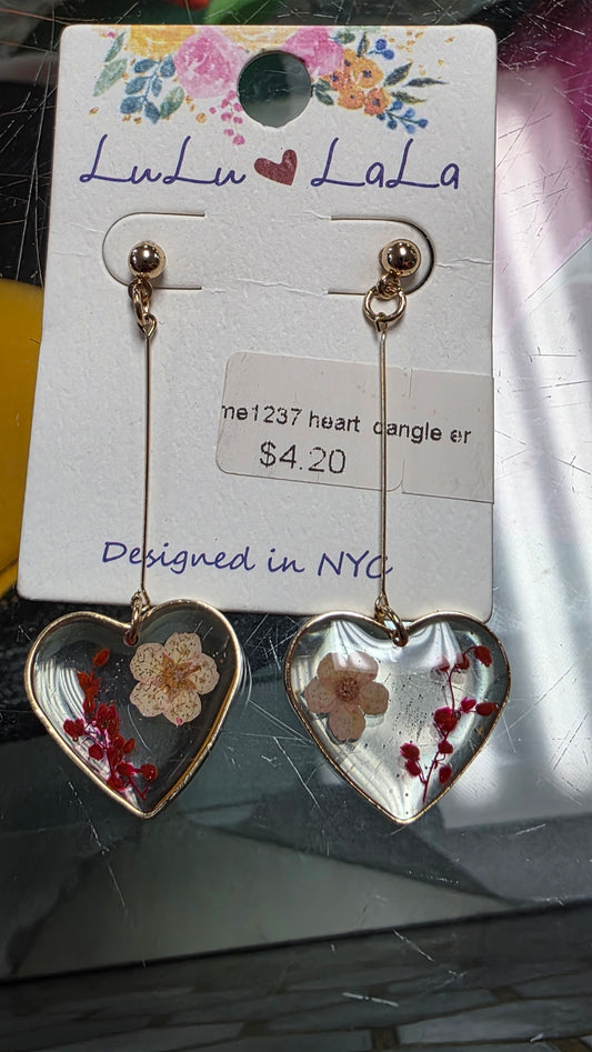 Dried Flower Resin Earrings