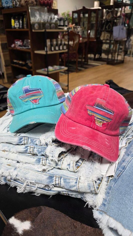 Texas Serape Embroidered Hat / Adjustable Cap