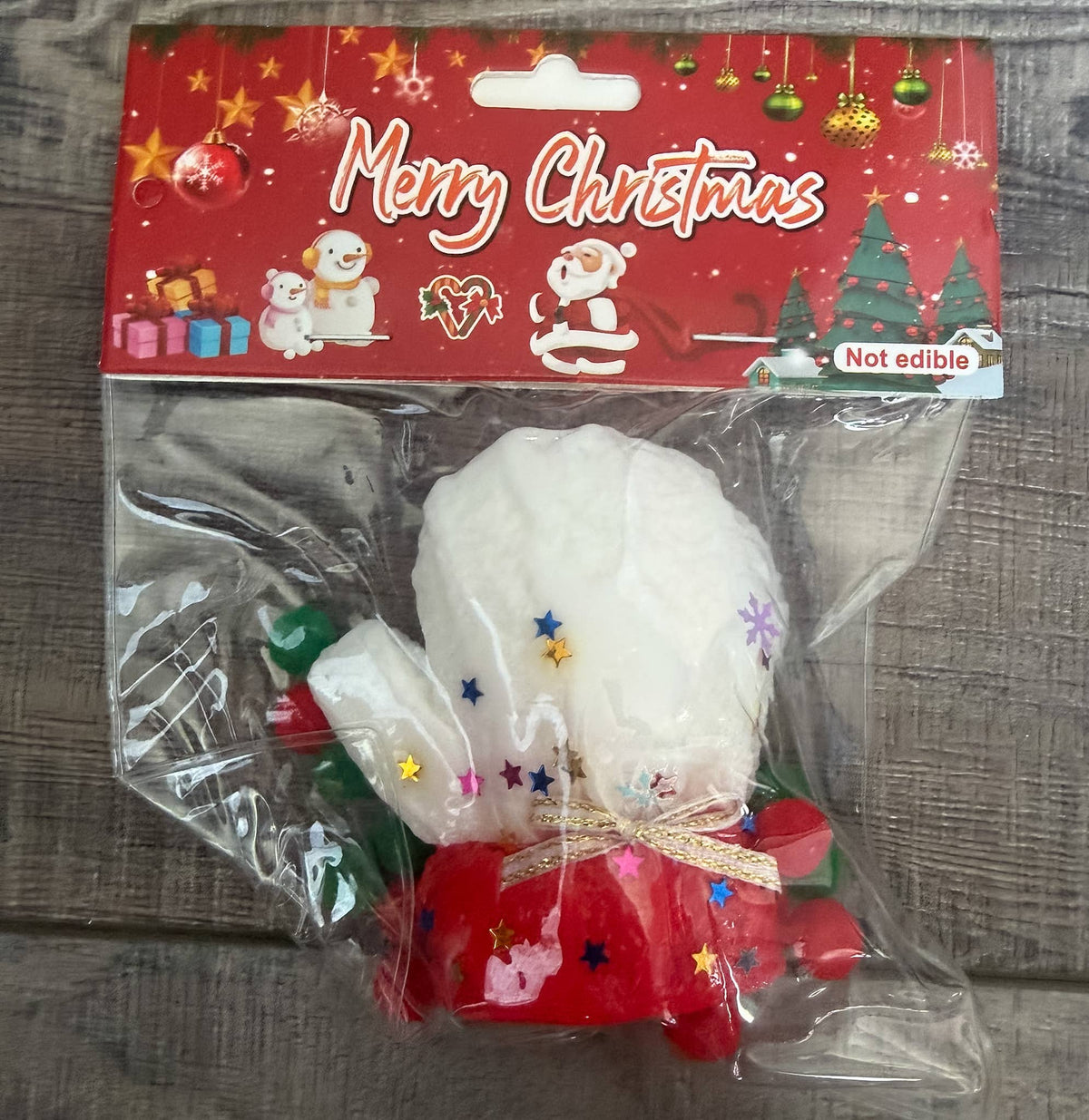 Christmas Sticky Style Squish Toy with Hang Tag