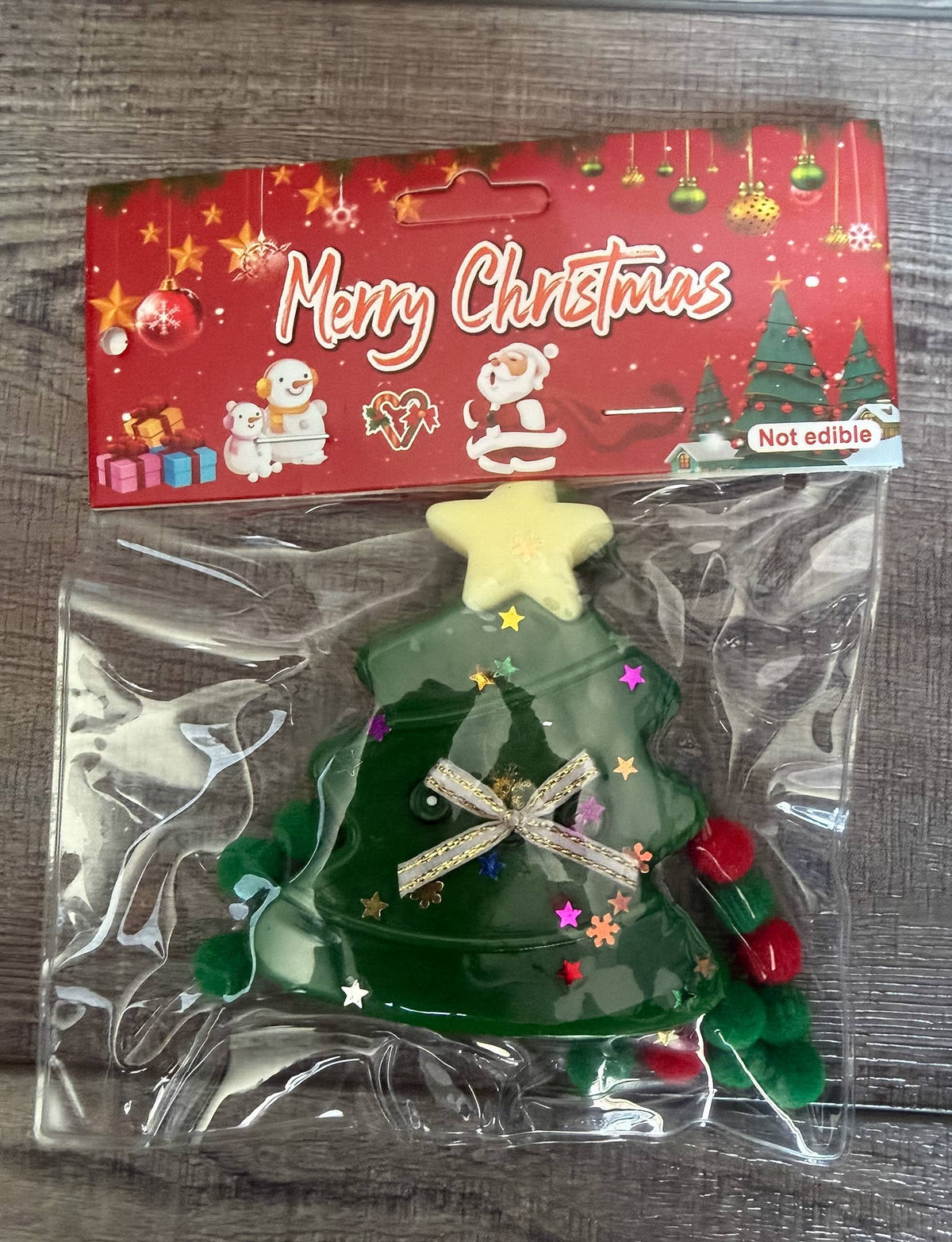 Christmas Sticky Style Squish Toy with Hang Tag