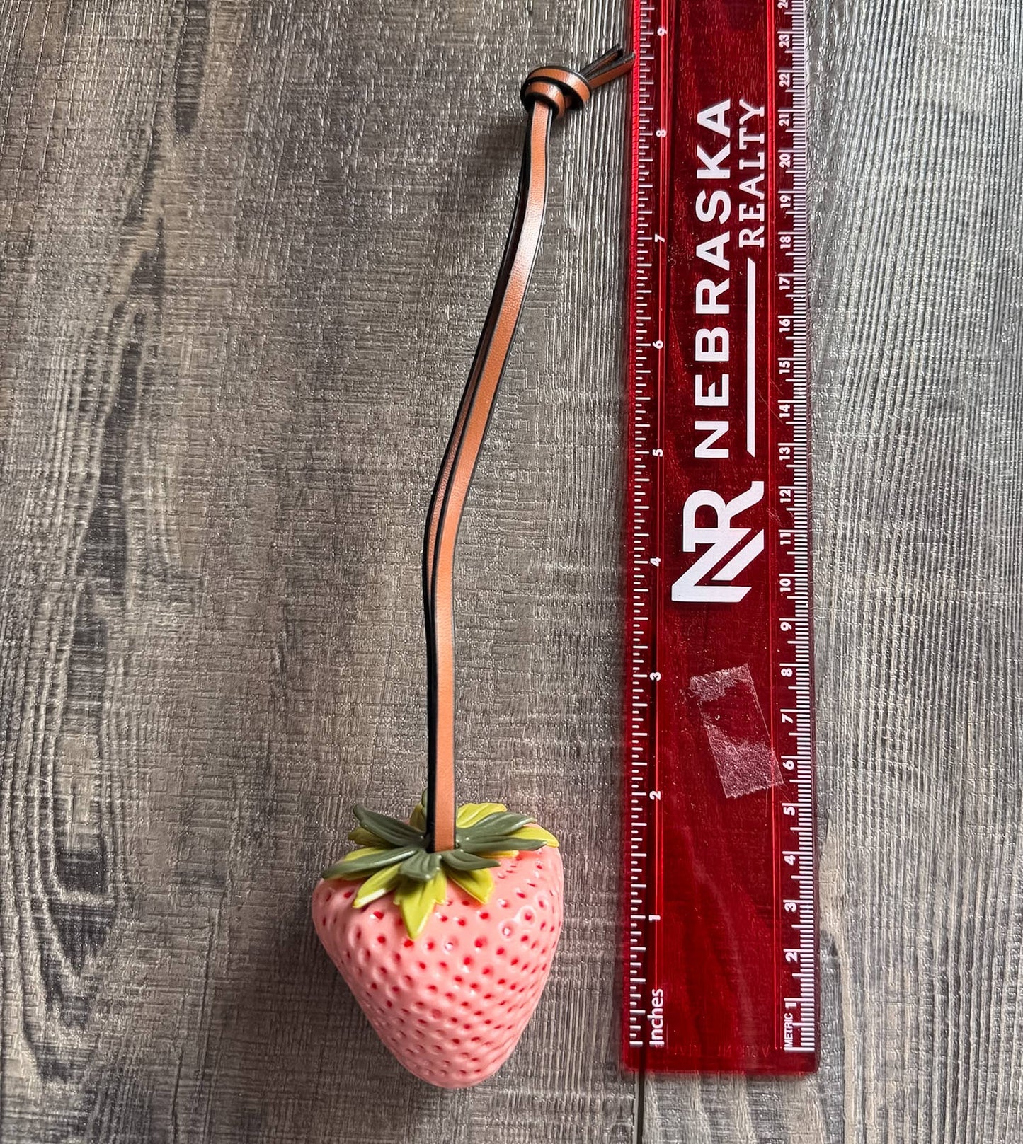 Glossy Strawberry Bag Charm